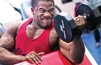 musclar man doing exercise